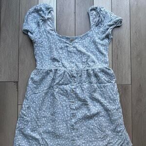 american eagle Blue floral mini dress floraldress